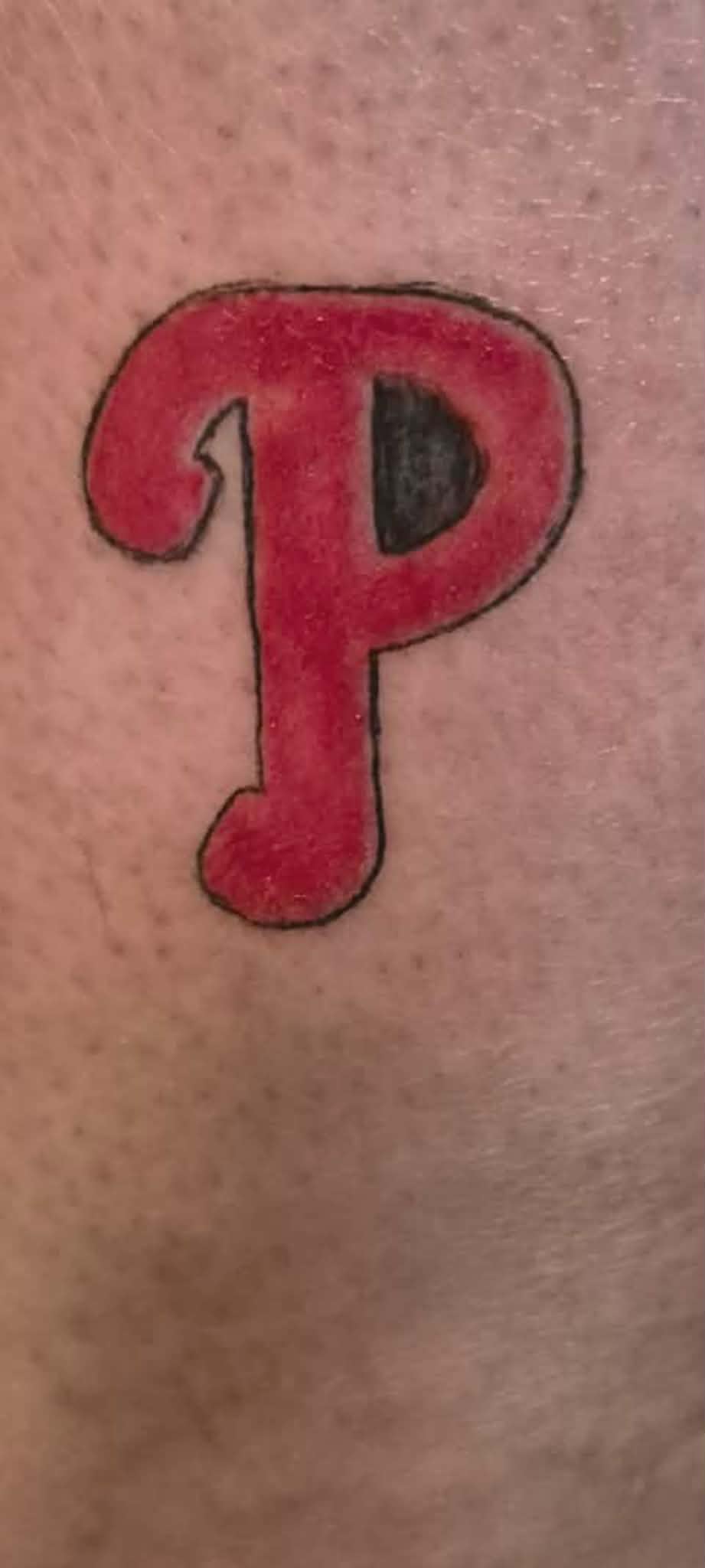 Philadelphia Phillies P — close-up color detail